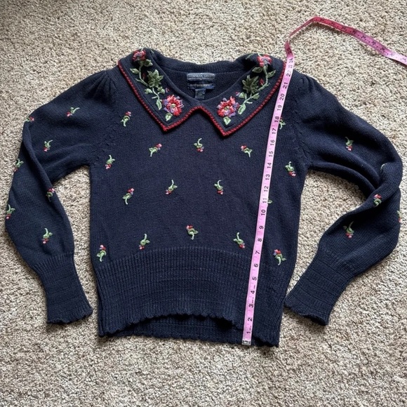 Vintage Herman Geist Hand Embroidered Sweater 
Size Medium - Picture 9 of 12